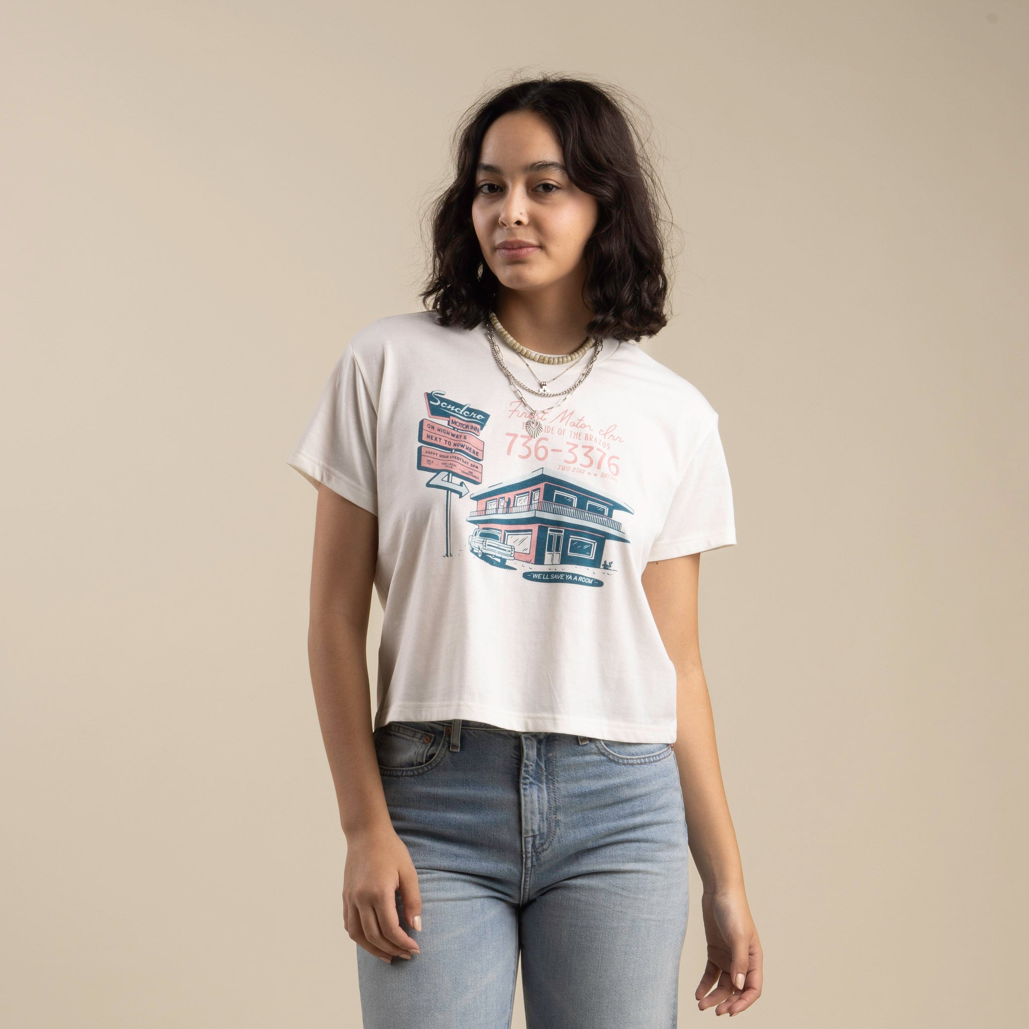 Motor Inn Crop Tee