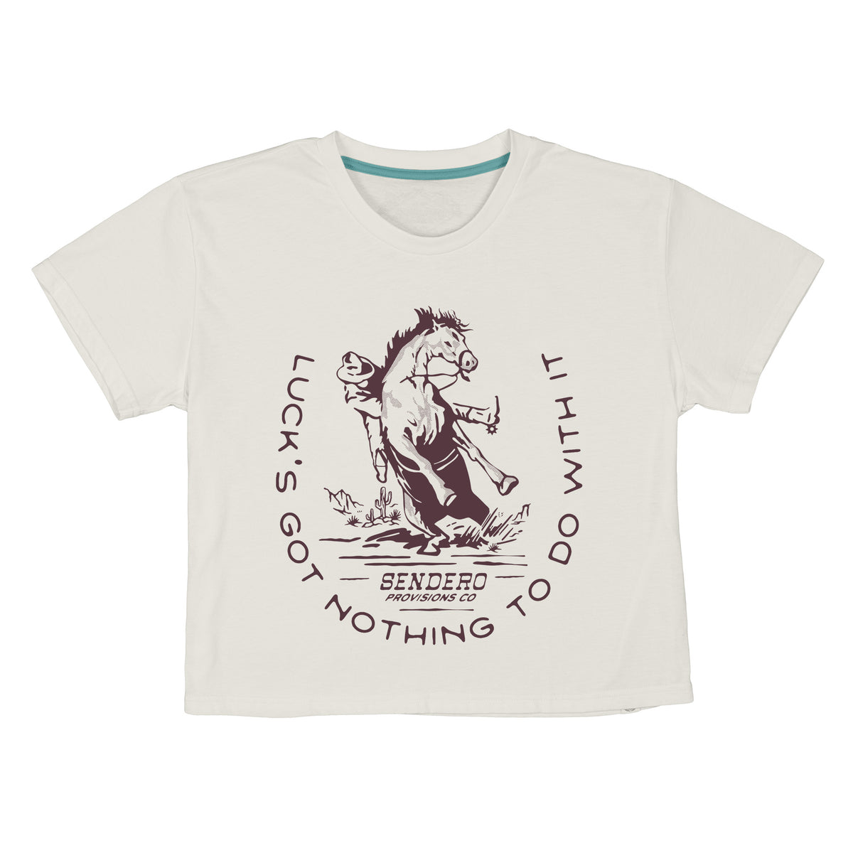 No Luck Women's Boxy Tee - Vintage White