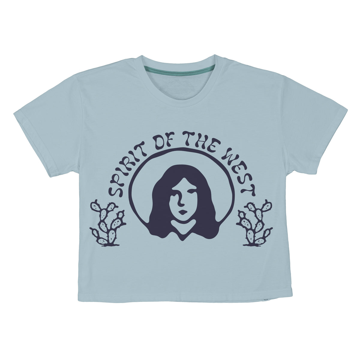 La Charra Boxy Tee - Sterling Blue