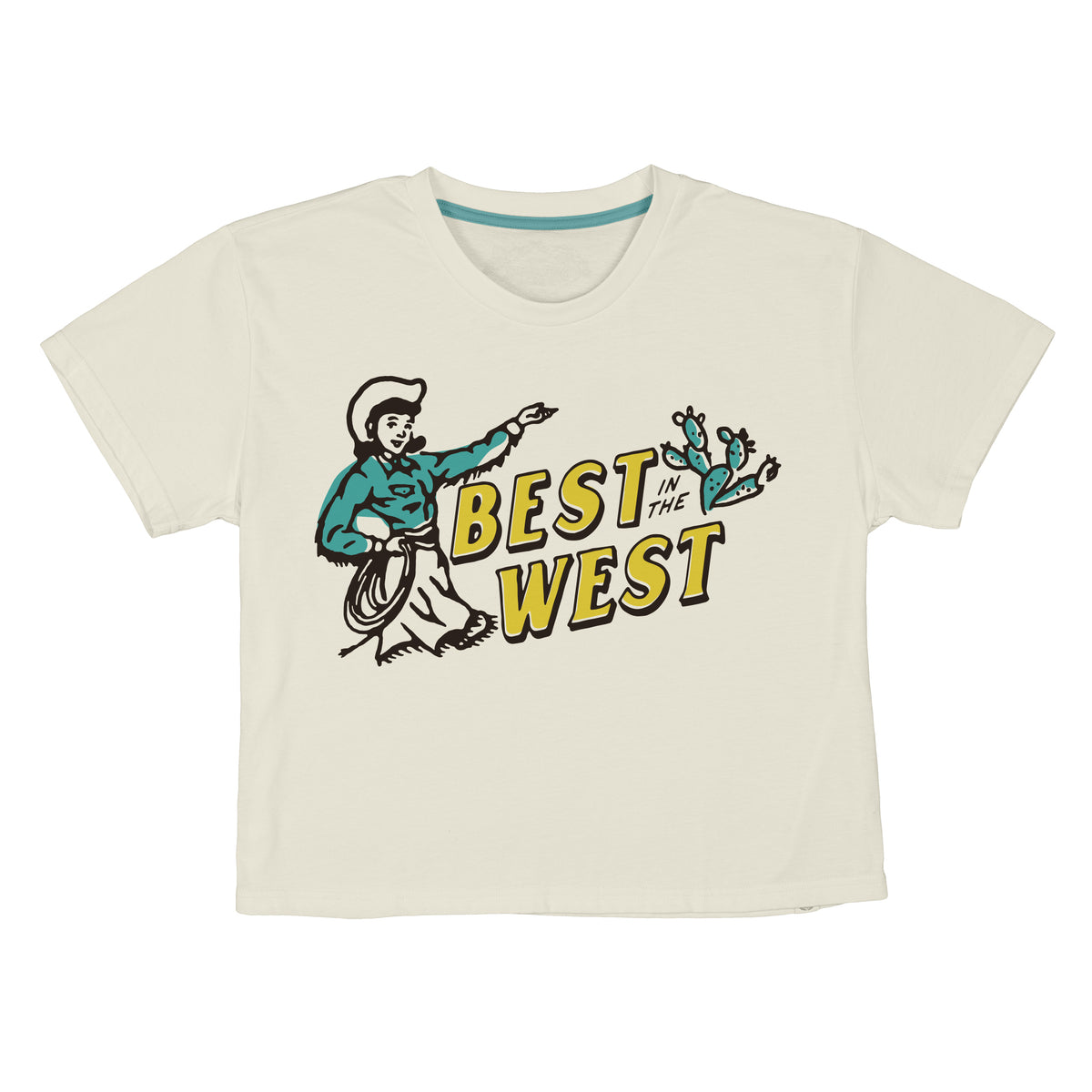 Best In The West Women's Boxy Tee - Vintage White
