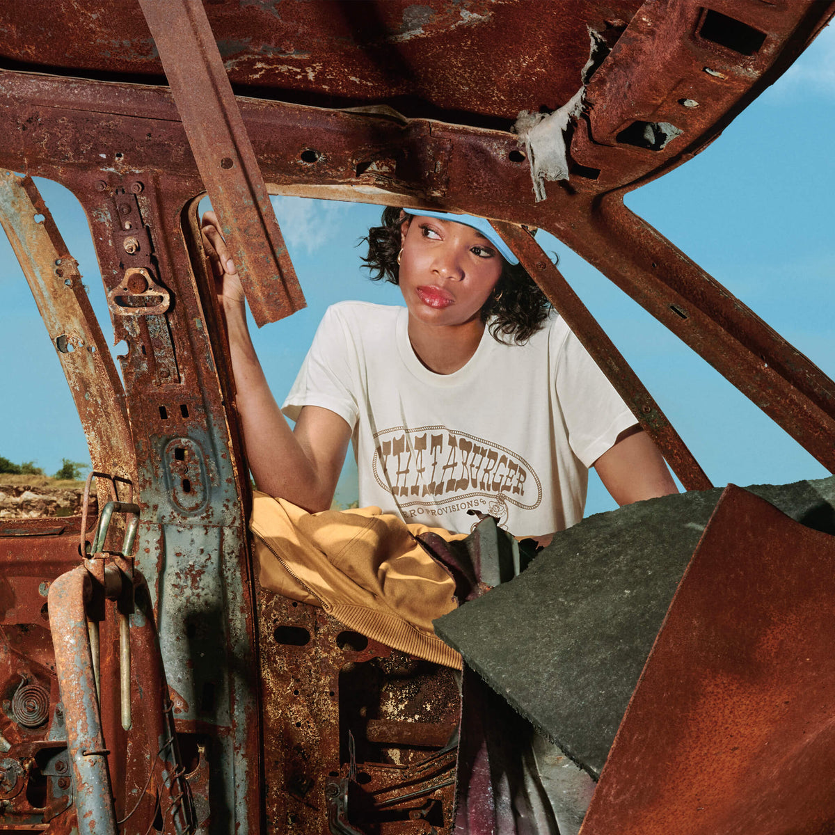 WhataRopin' Boxy Tee - Vintage White