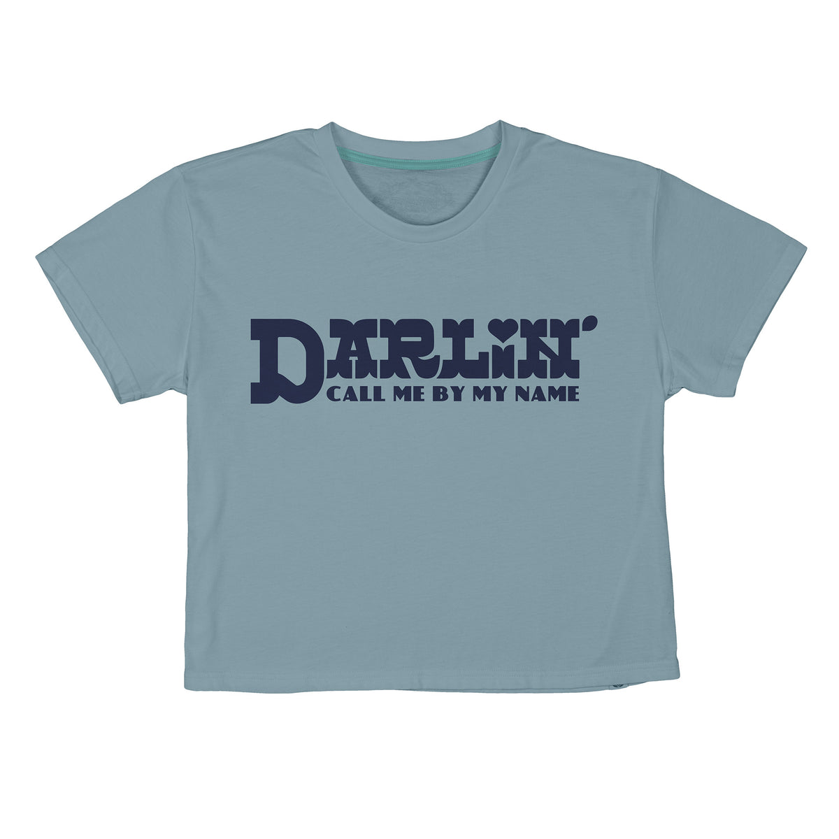 Darlin Boxy Tee - Sterling Blue