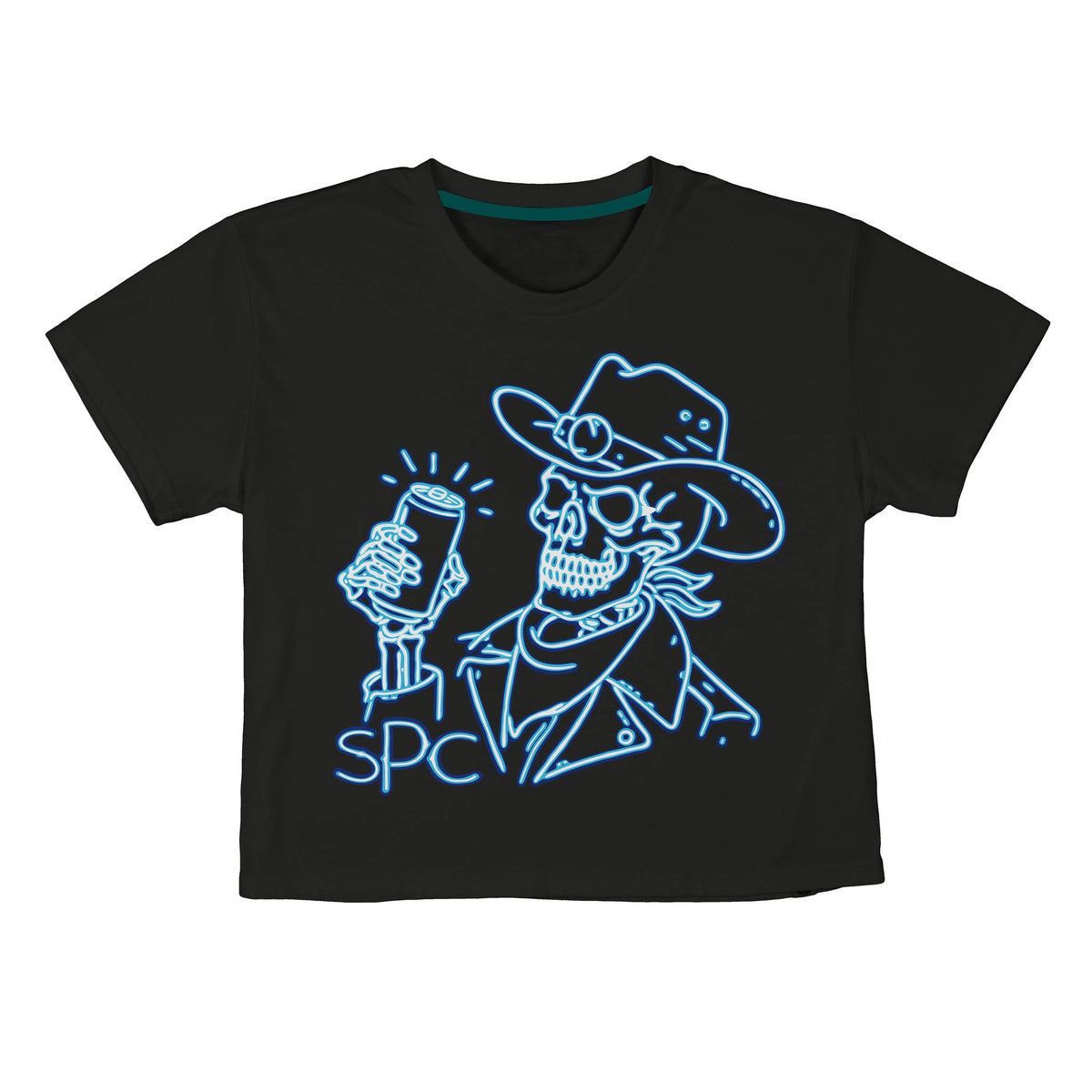 Broadway Bones Boxy Tee - Black