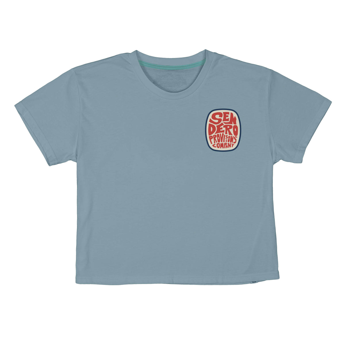 Sendero Retro Boxy Tee - Sterling Blue