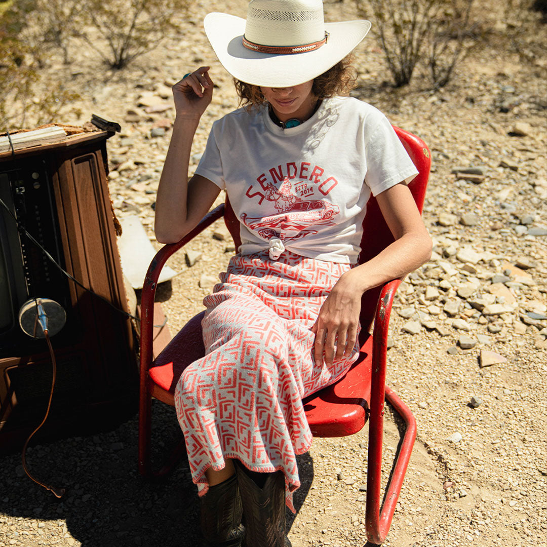 Giddy Up Boxy Tee - Vintage White