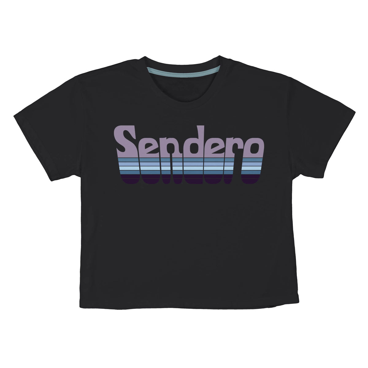Retro Logo Boxy Tee - Blue Graphite