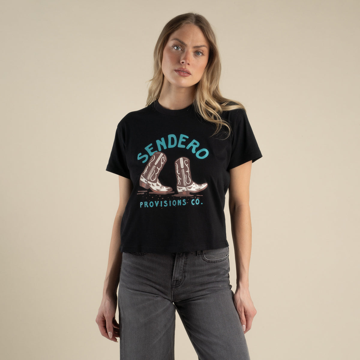 High Stepper Boxy Tee - Black