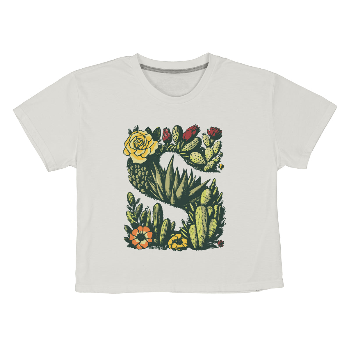 Desert Mark Boxy Tee - Vintage White