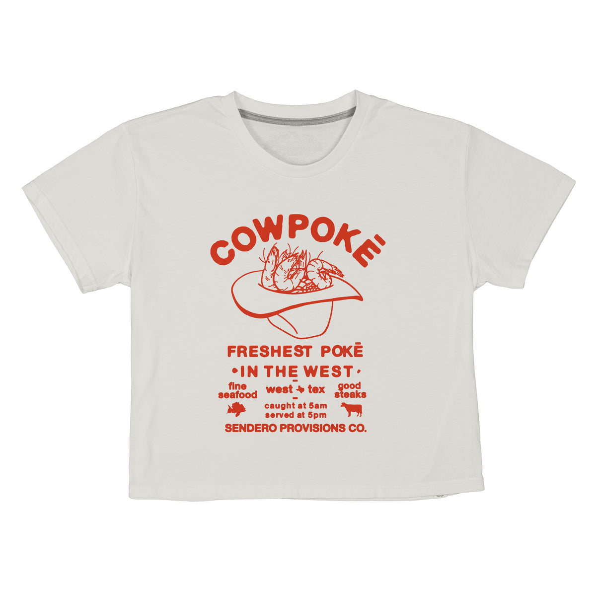 Cowpoke Boxy Tee - Vintage White