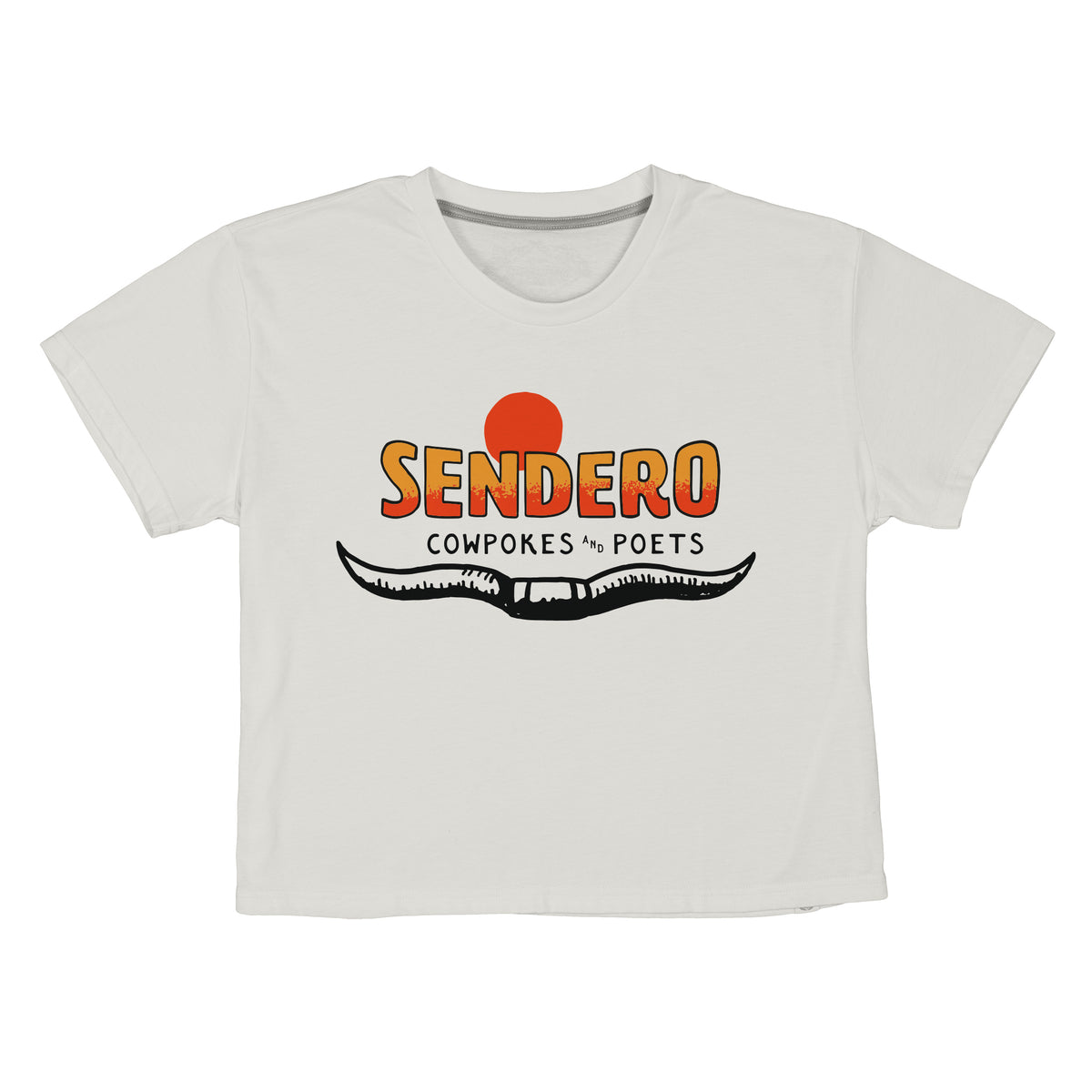 Cowpokes and Poets Boxy Tee - Vintage White
