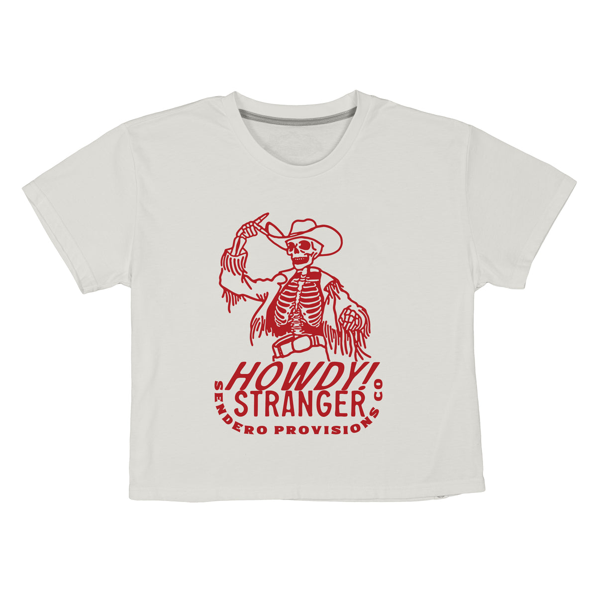 Howdy Stranger Boxy Tee - Vintage White