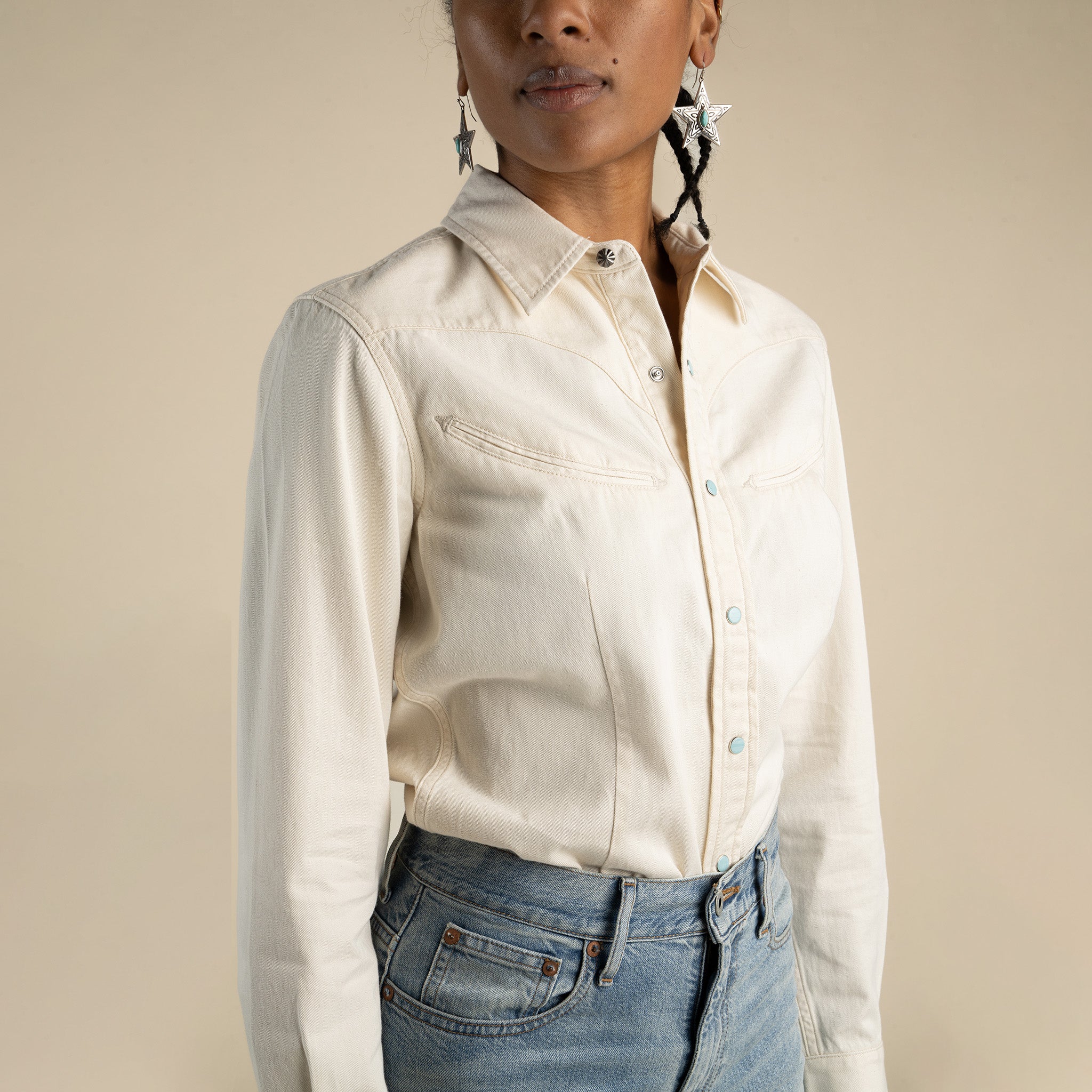 Women's Hondo Pearl Snap Denim Shirt