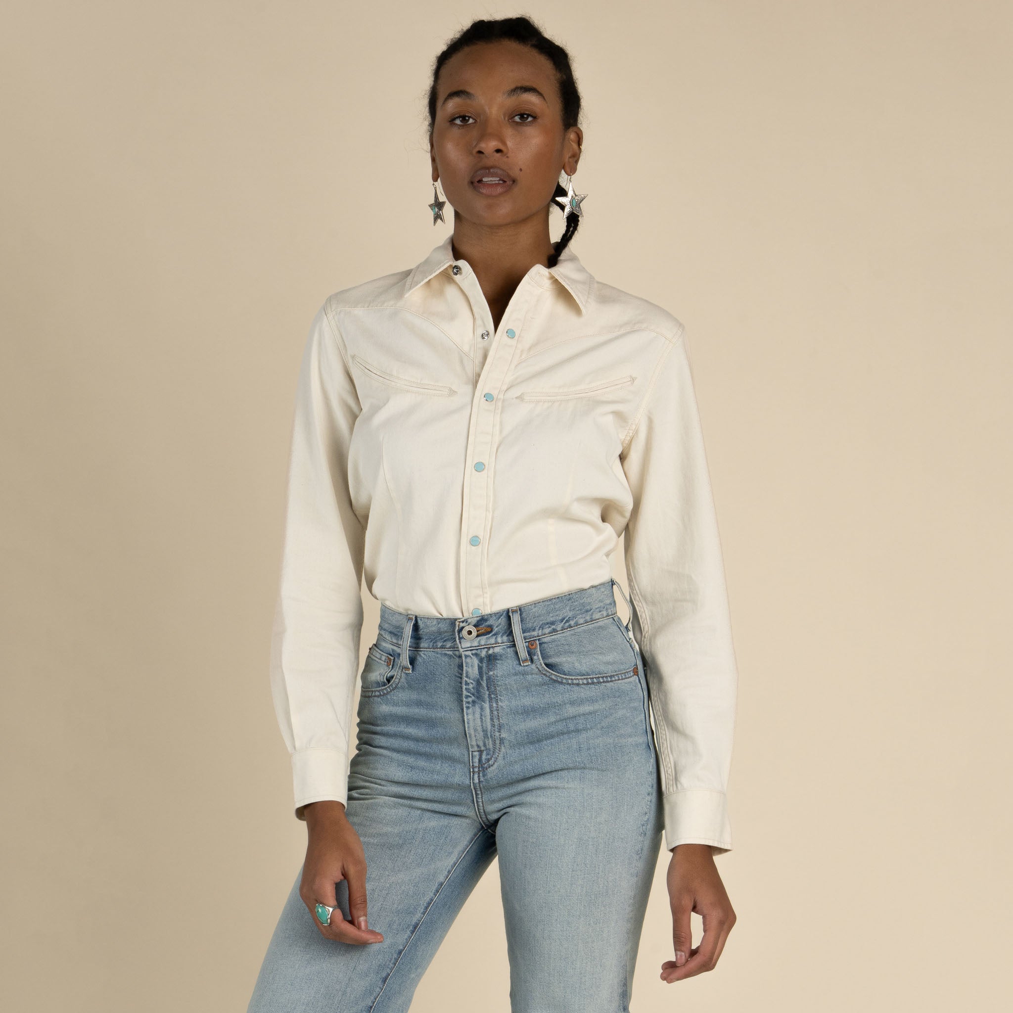 Women's Hondo Pearl Snap Denim Shirt