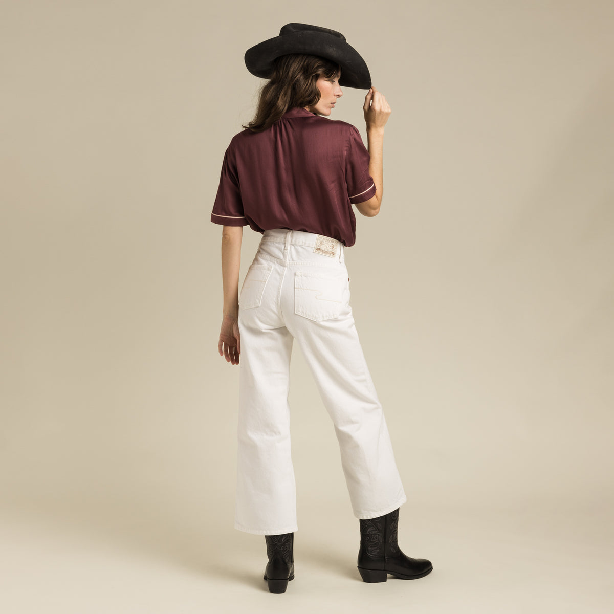 Cheyenne Western Blouse - Zinfandel