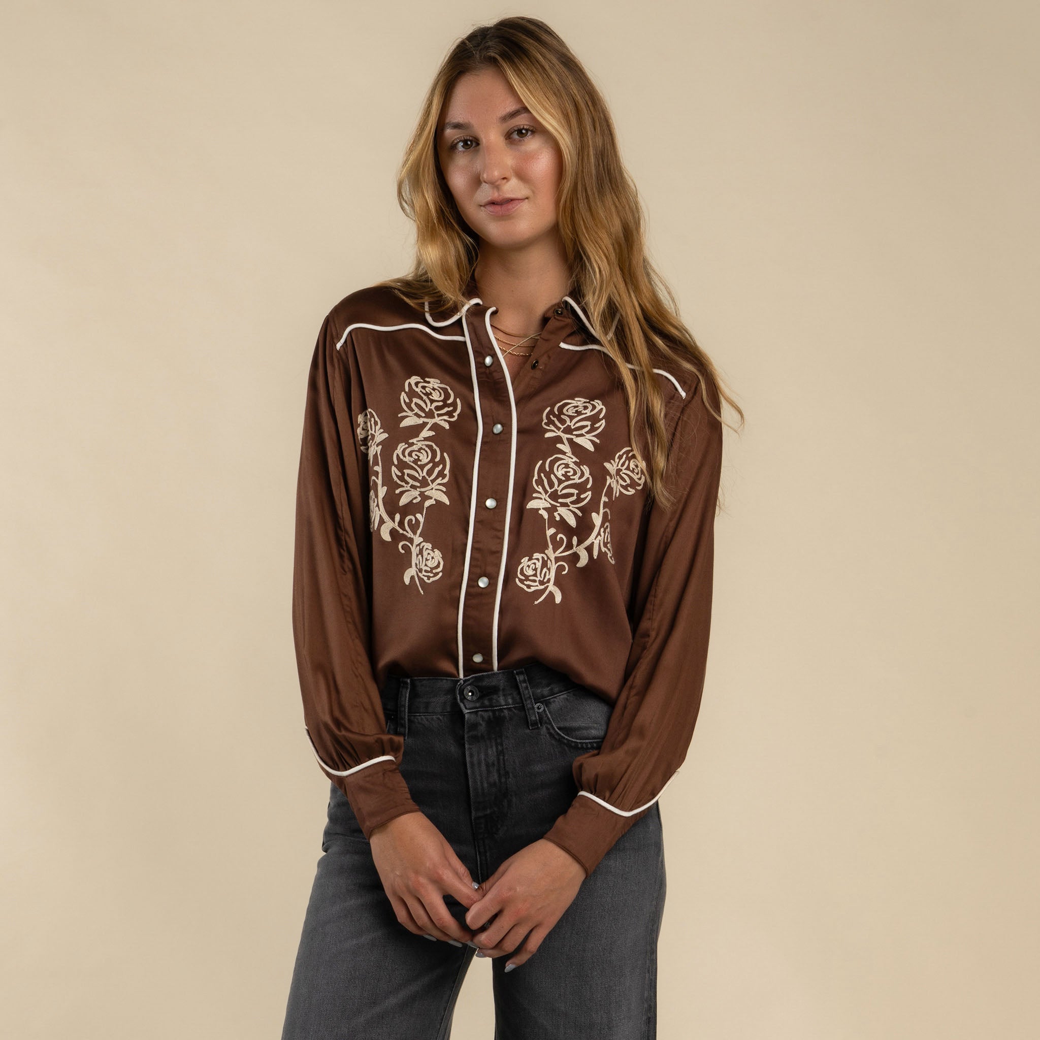 Dakota Embroidered Long Sleeve Shirt