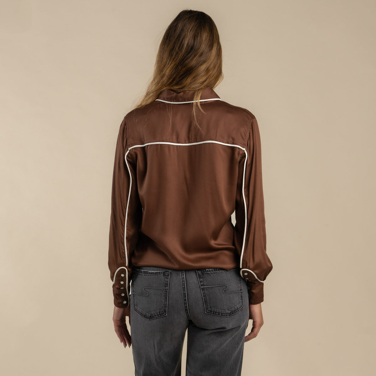 Dakota Women's Blouse - Mocha