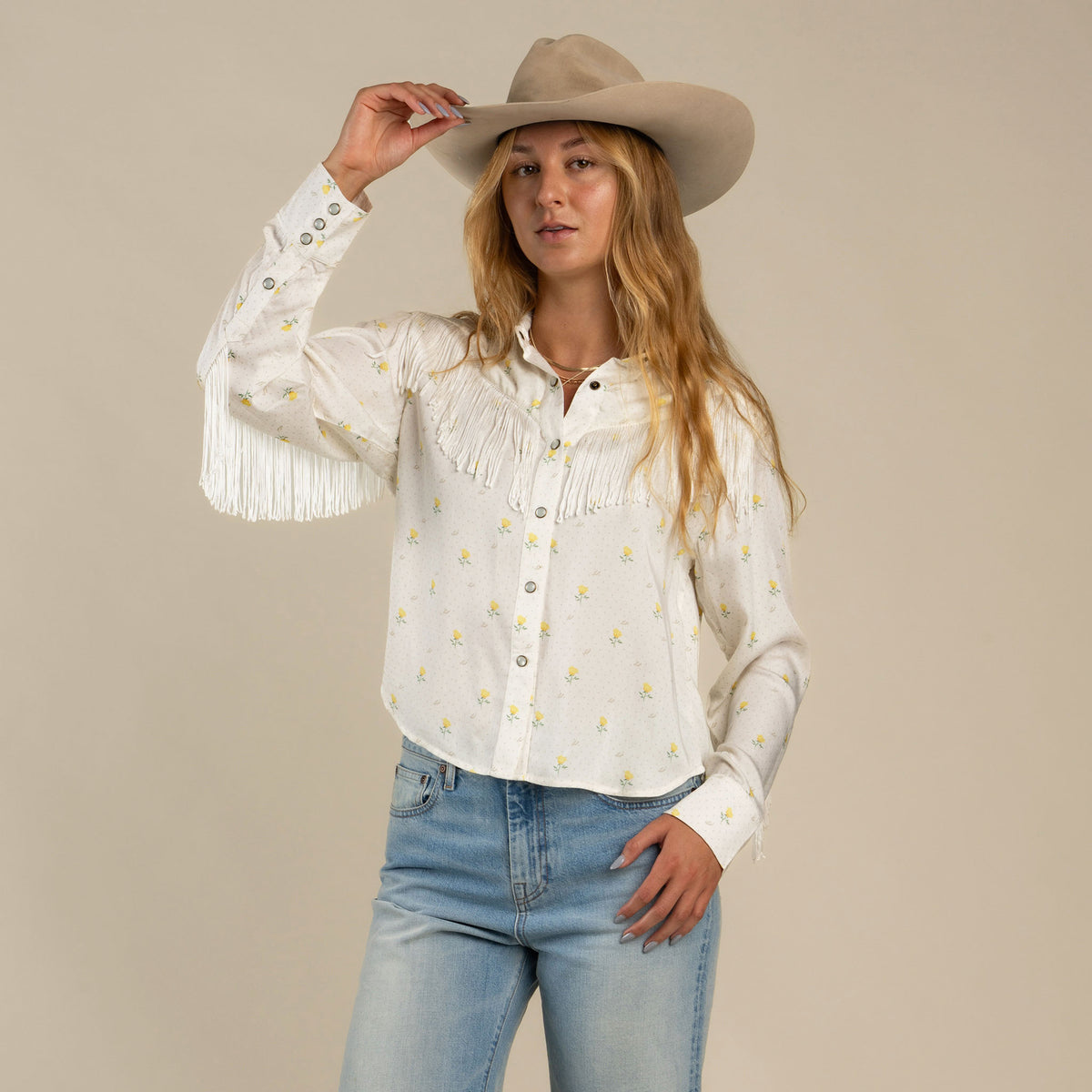 June Women's Blouse - Texas Rose Print