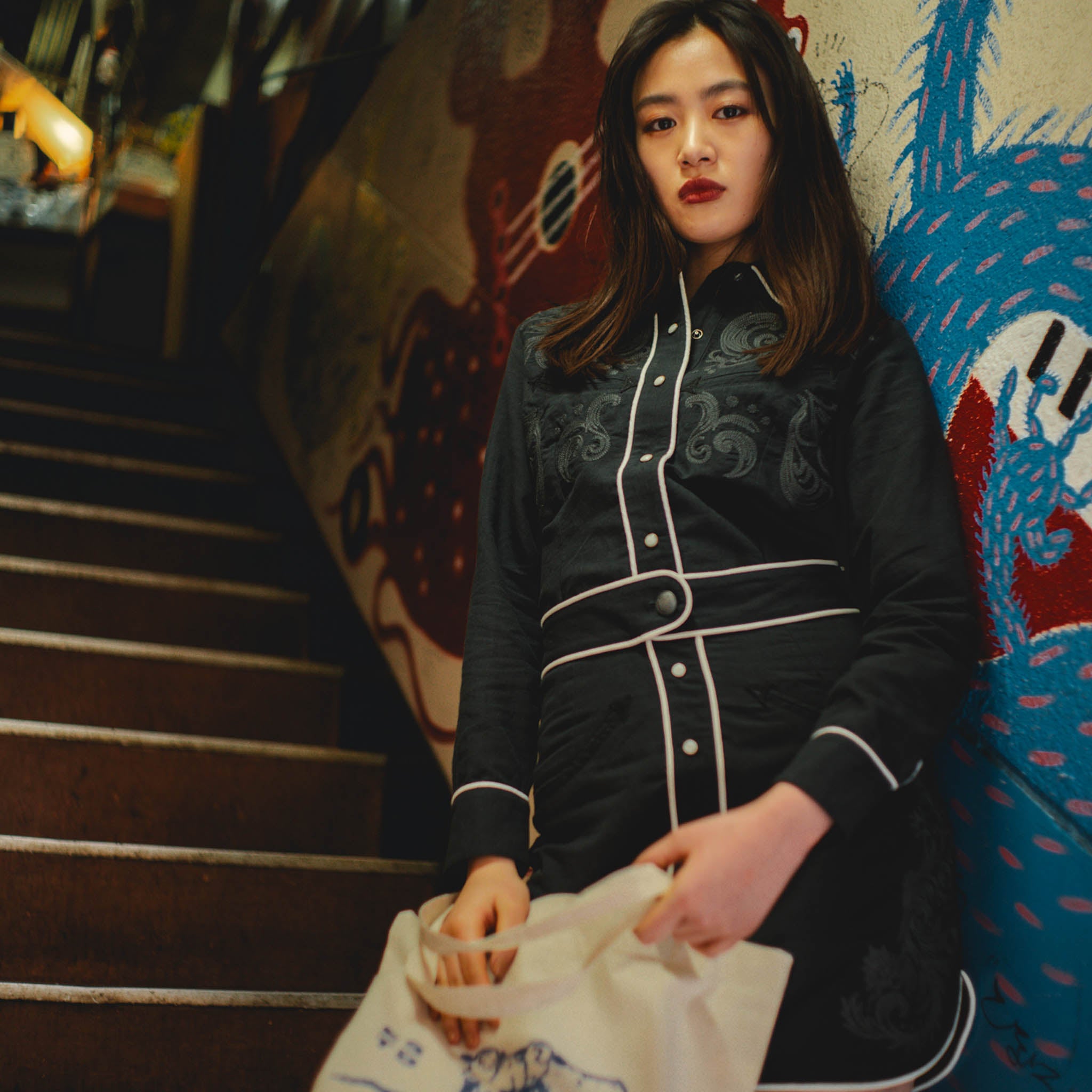 Calamity Pearl Snap Long Sleeve Shirt