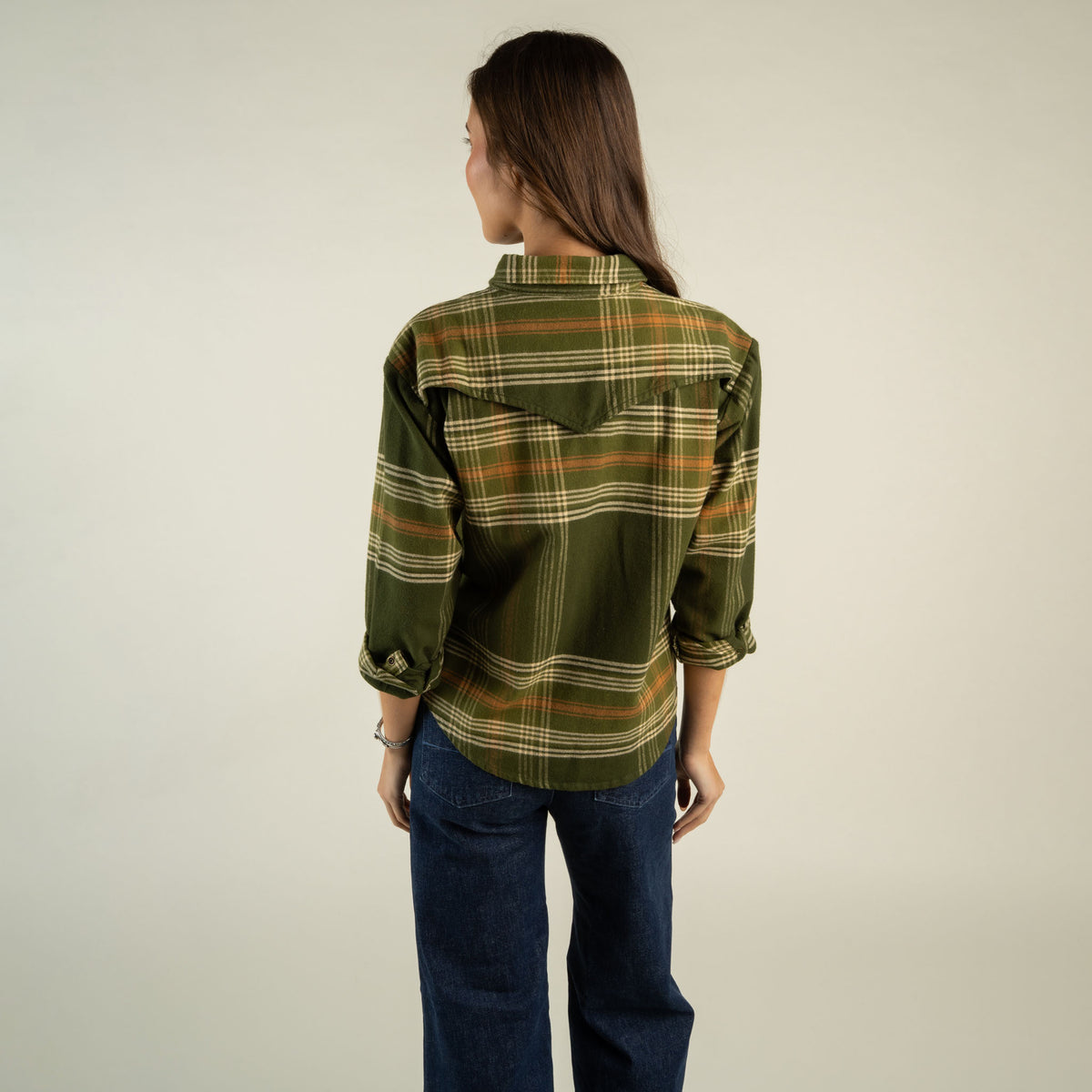 Durango Pearlsnap Flannel - Green