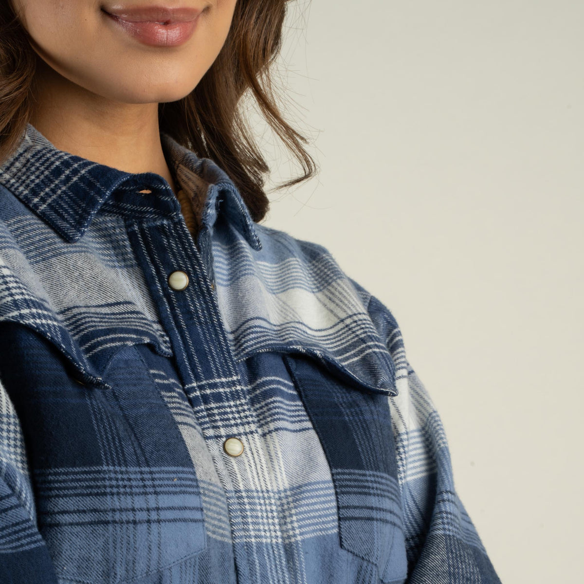 Durango Pearlsnap Flannel - Blue