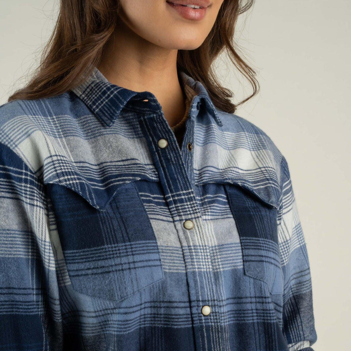 Durango Pearlsnap Flannel - Blue