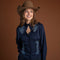 Stella Embroidered Blouse - Midnight