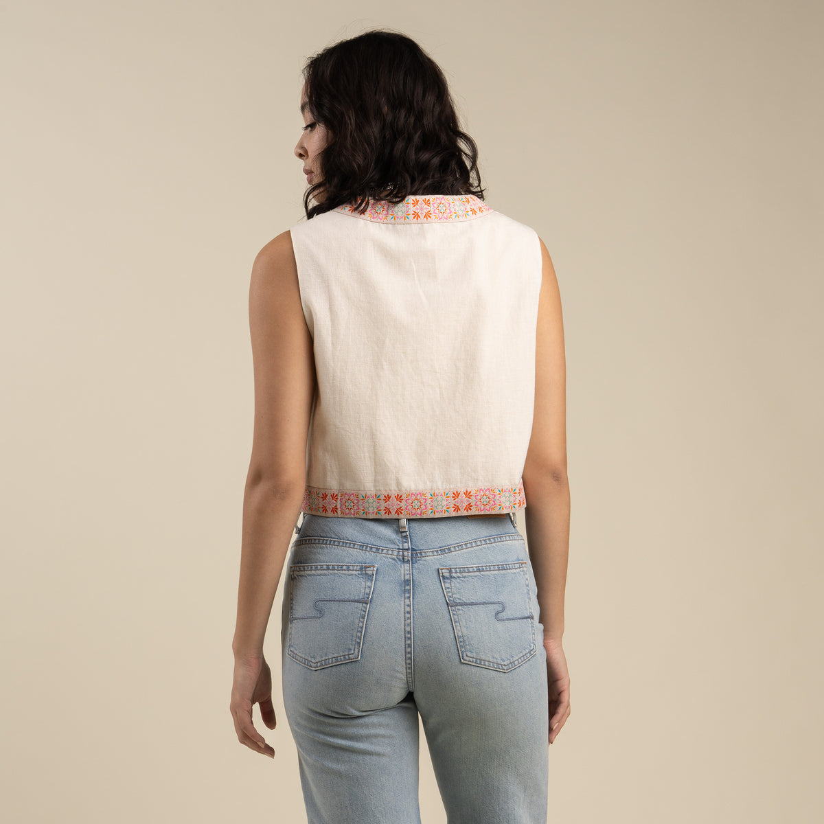 Frontier Vest - Vintage White
