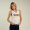 Retro Logo Tank Top - Vintage White