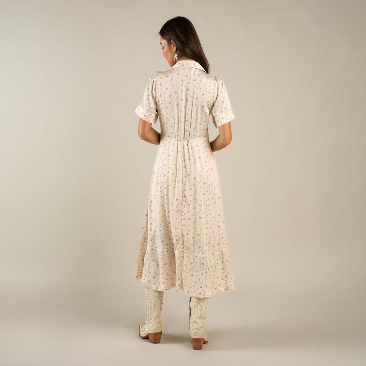 La Dahlia Dress - Dustbloom - Antique White