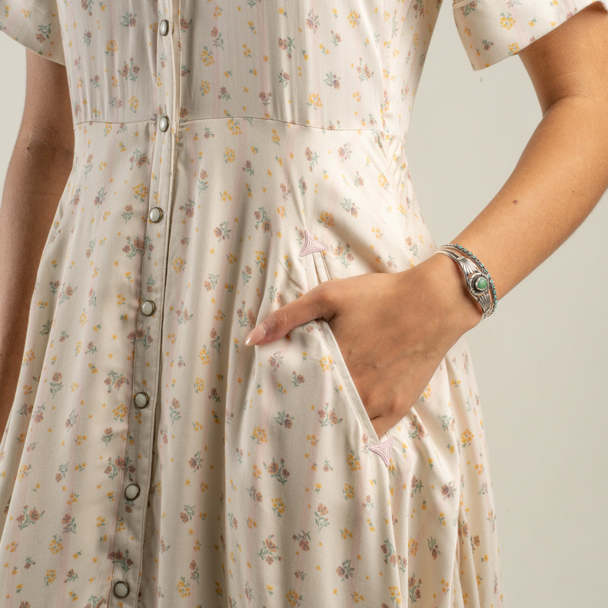 La Dahlia Dress - Dustbloom - Antique White