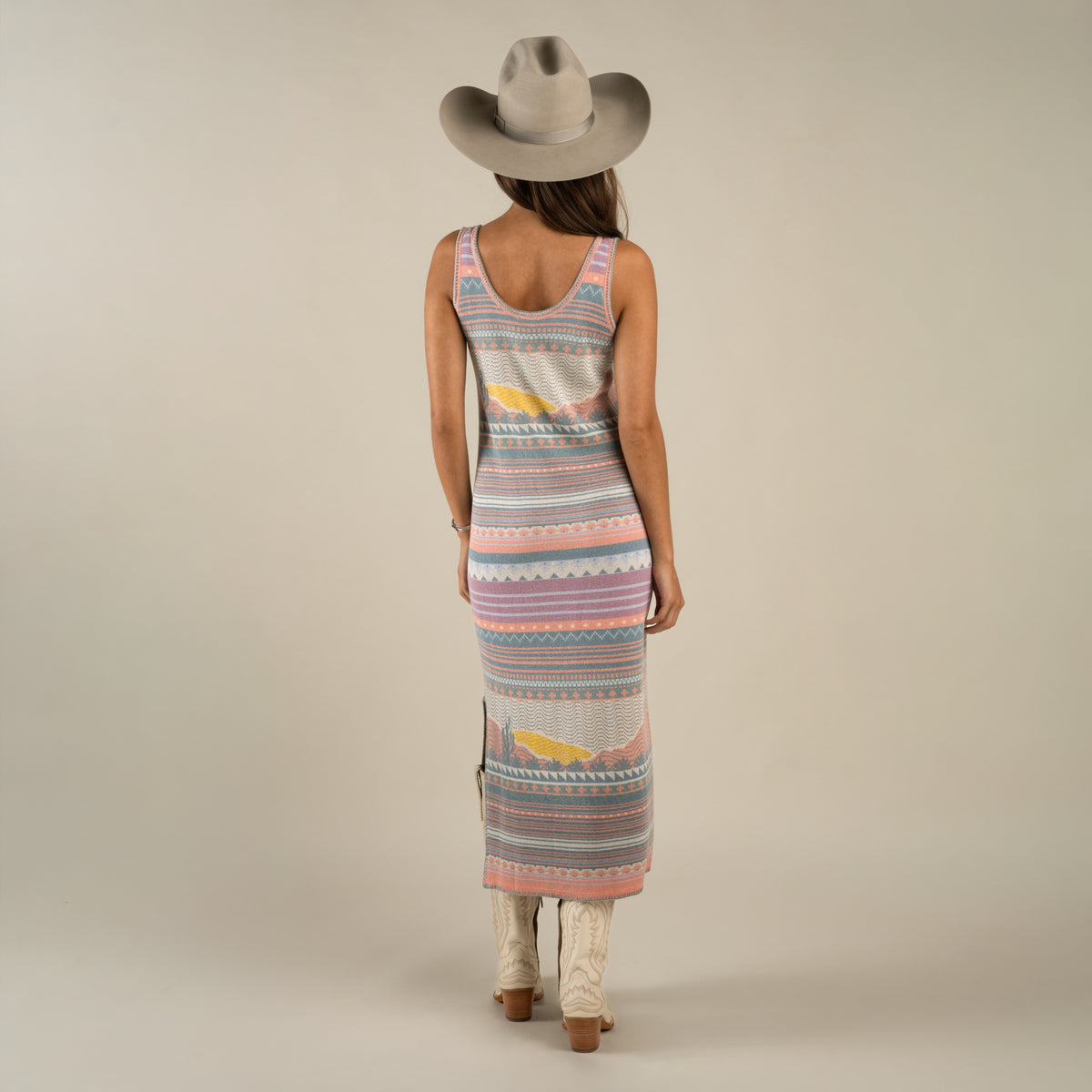 Puebla Knit Dress - Sonora - Sunset
