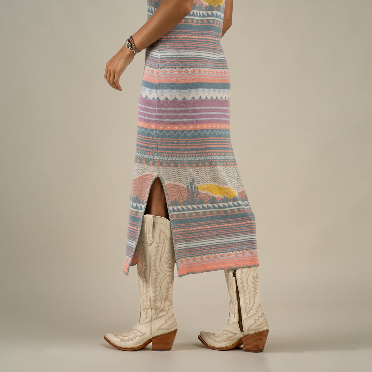 Puebla Knit Dress - Sonora - Sunset