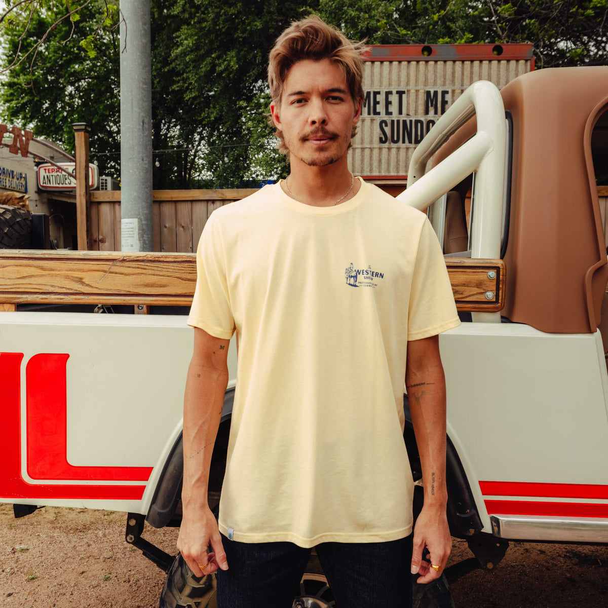 Western Show T-Shirt - Cream