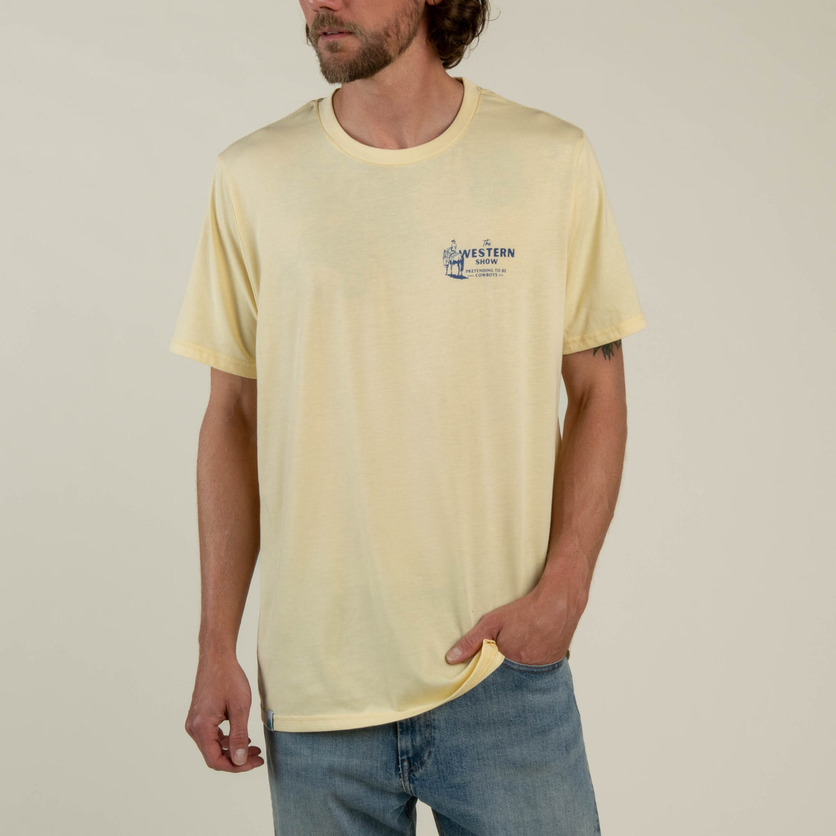 Western Show T-Shirt - Cream