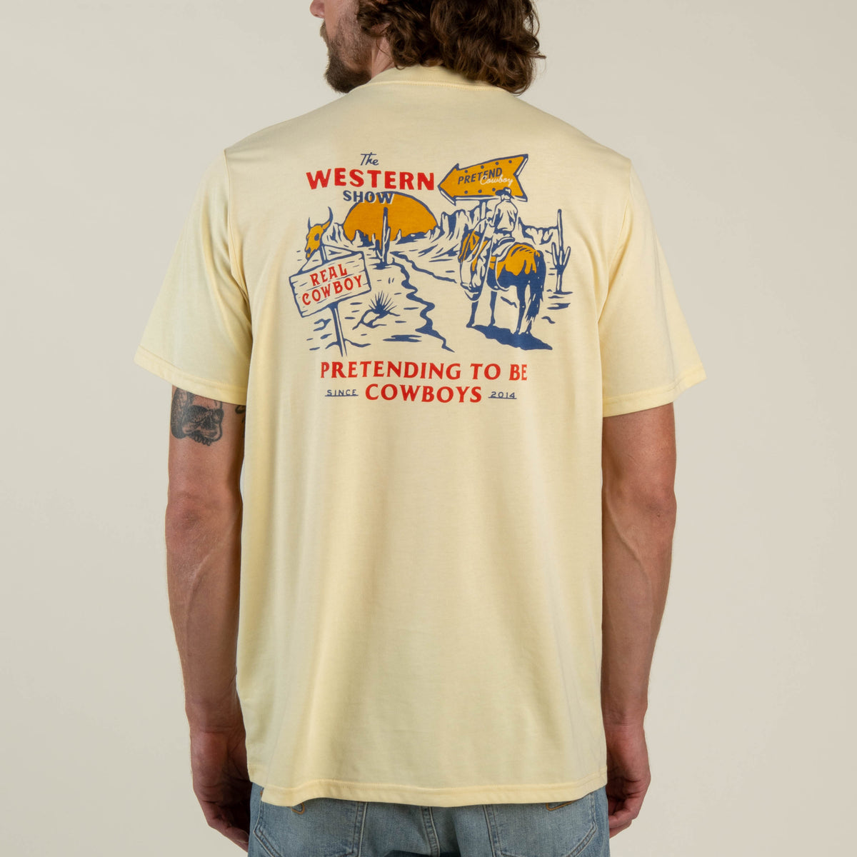 Western Show T-Shirt - Cream