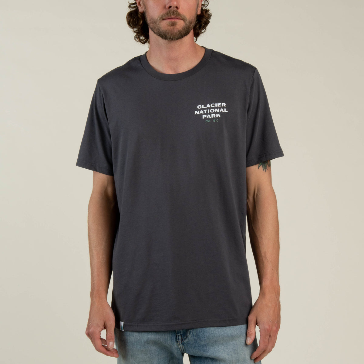 Glacier National Park T-Shirt - Charcoal