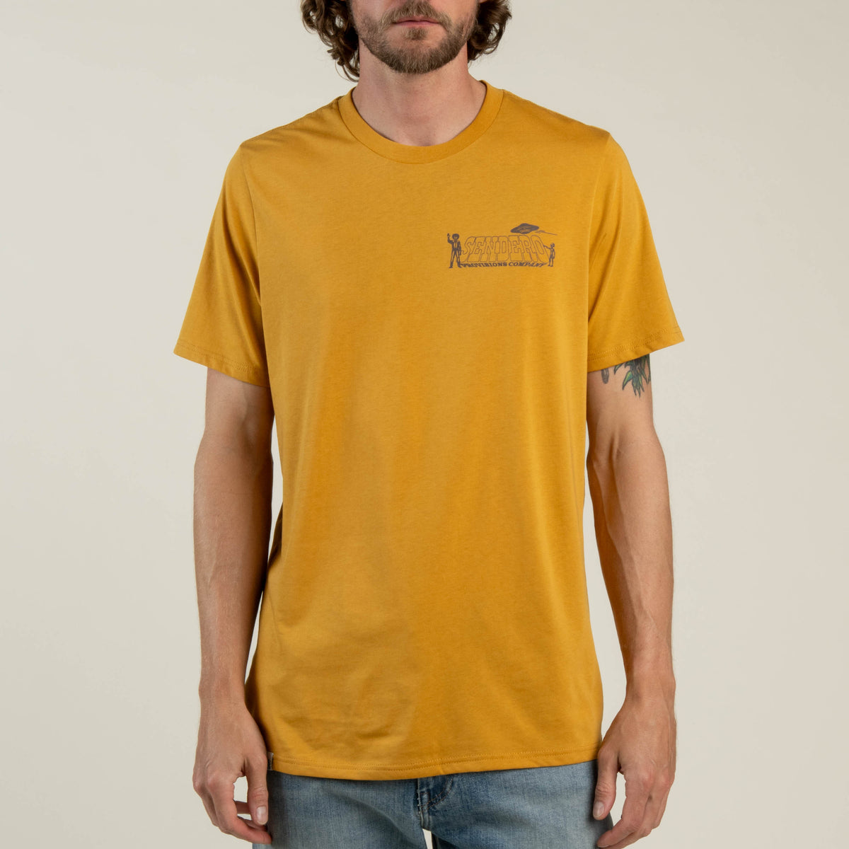 Cowboy Lift Off T-Shirt - Goldenrod