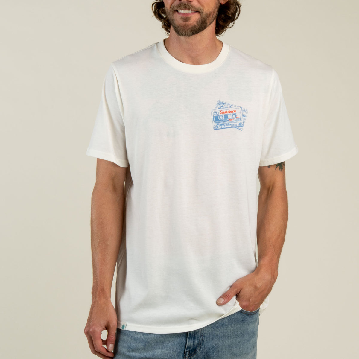 Cassette Tape T-Shirt - Vintage White