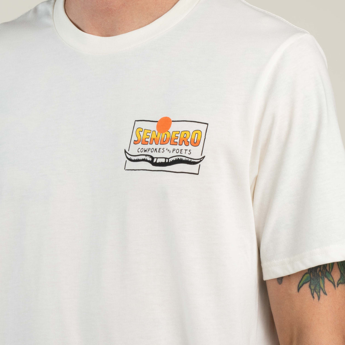 Cowpokes & Poets T-Shirt - Vintage White