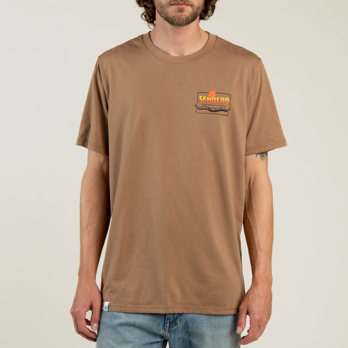 Cowpokes & Poets T-Shirt - Light Brown