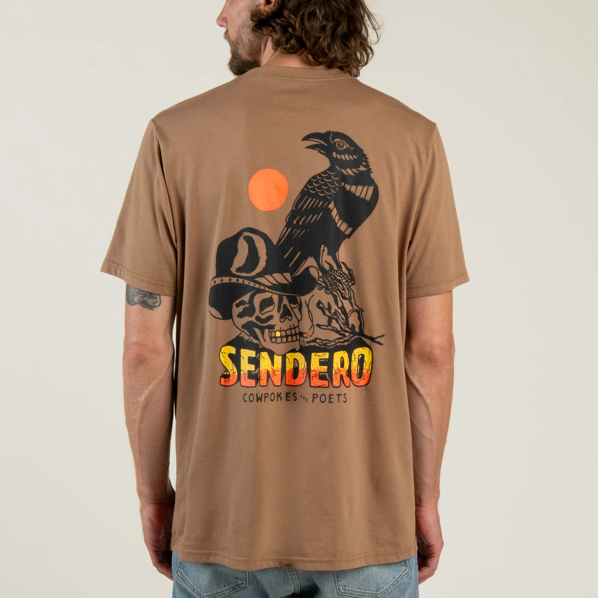 Cowpokes & Poets T-Shirt - Light Brown