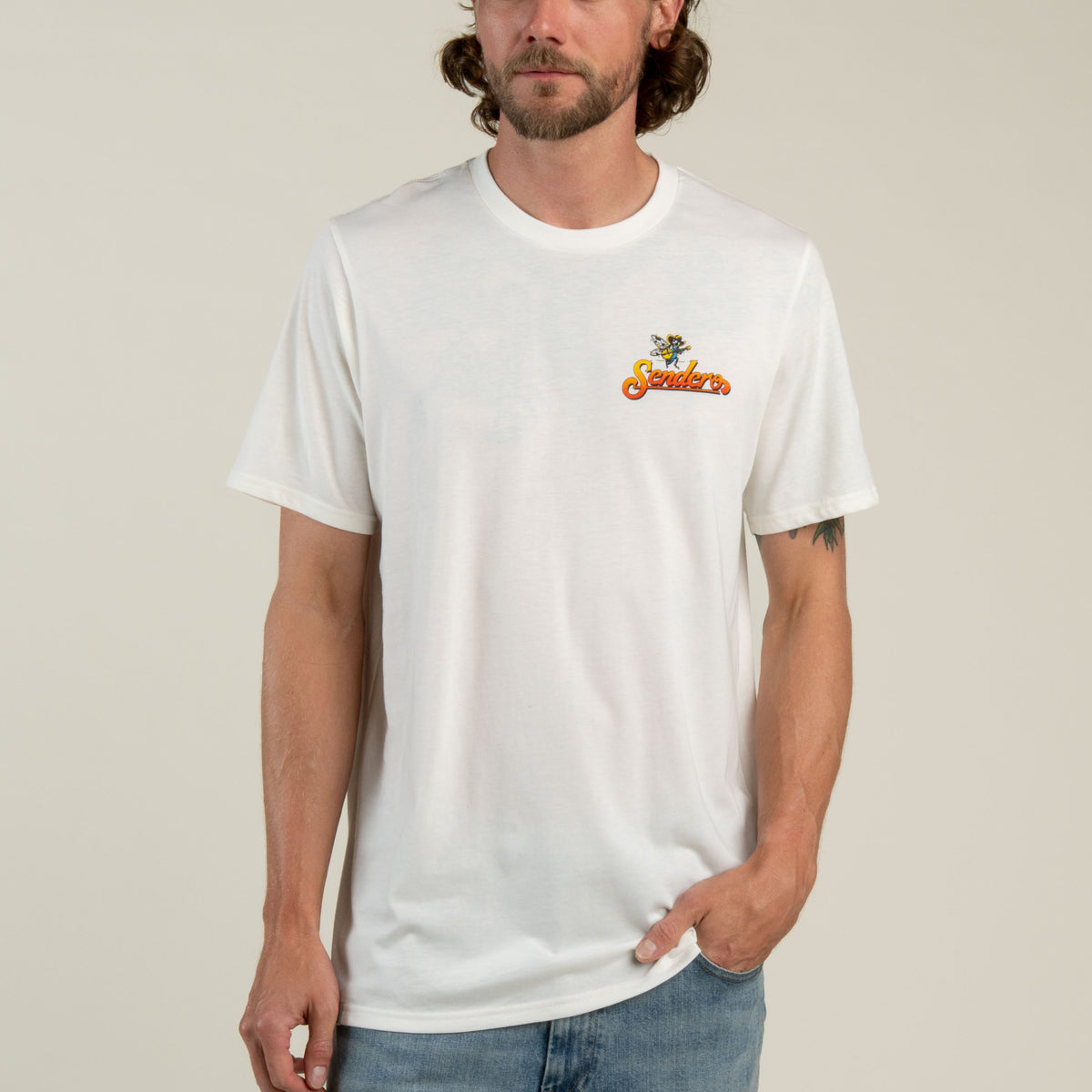 Dueling Cicadas T-Shirt - Vintage White