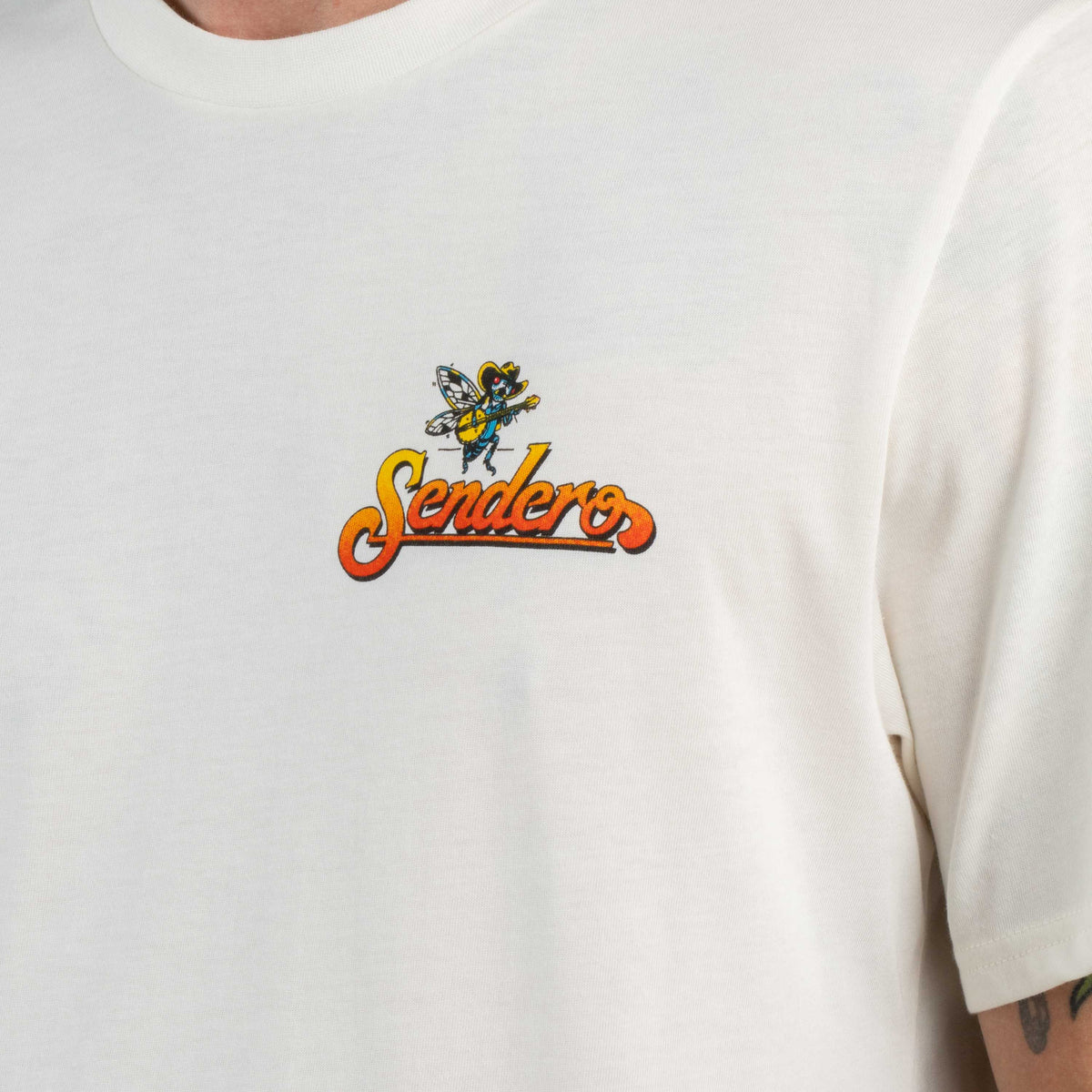 Dueling Cicadas T-Shirt - Vintage White