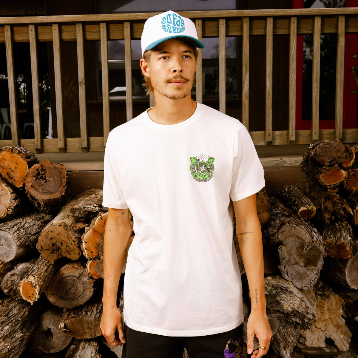 Snake Luck T-Shirt - Vintage White