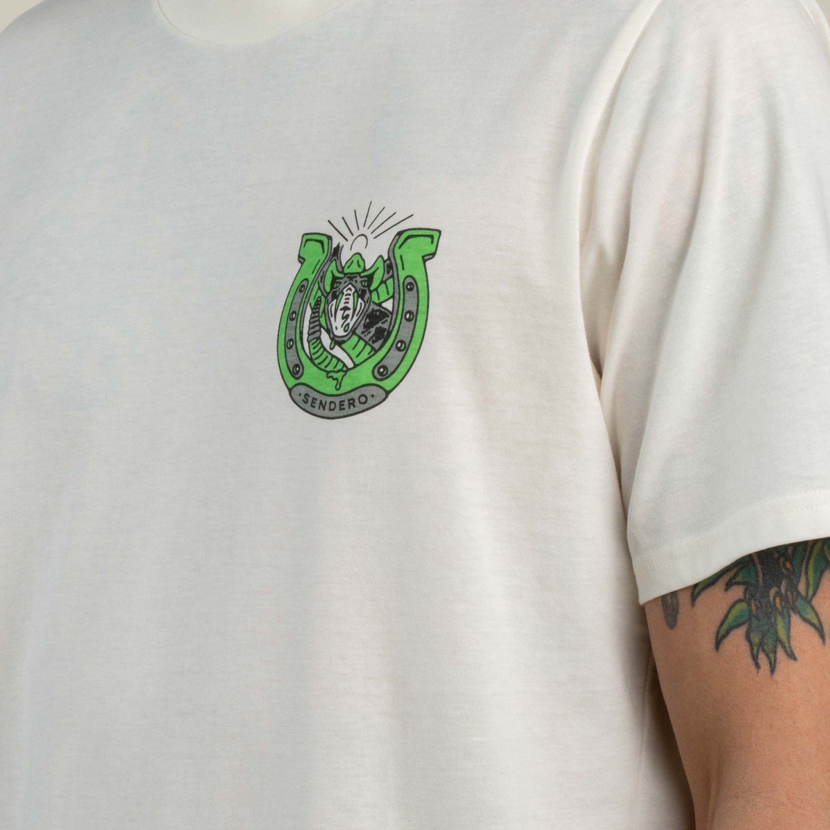 Snake Luck T-Shirt - Vintage White