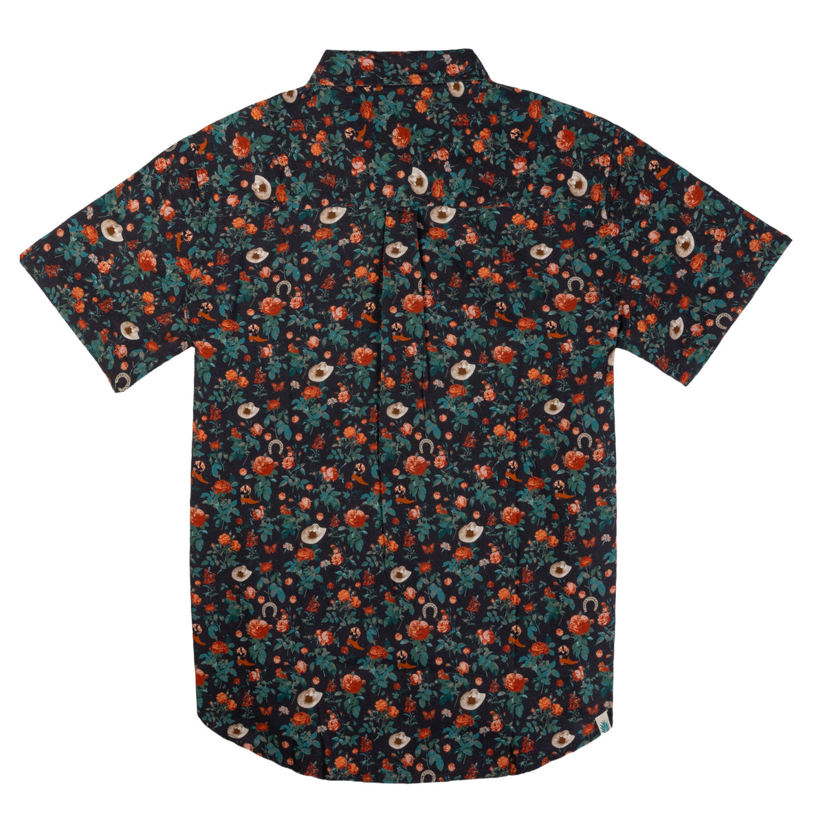 City Slicker Button Up Short Sleeve - Desert Rose - Charcoal