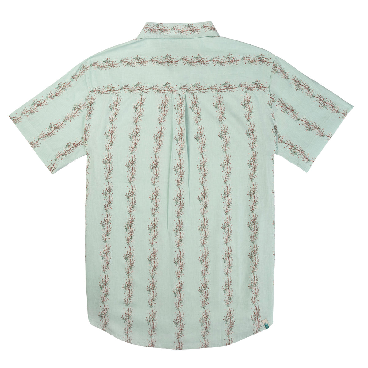 City Slicker Button Up Short Sleeve - Ocotillo Stripe - Faded Teal