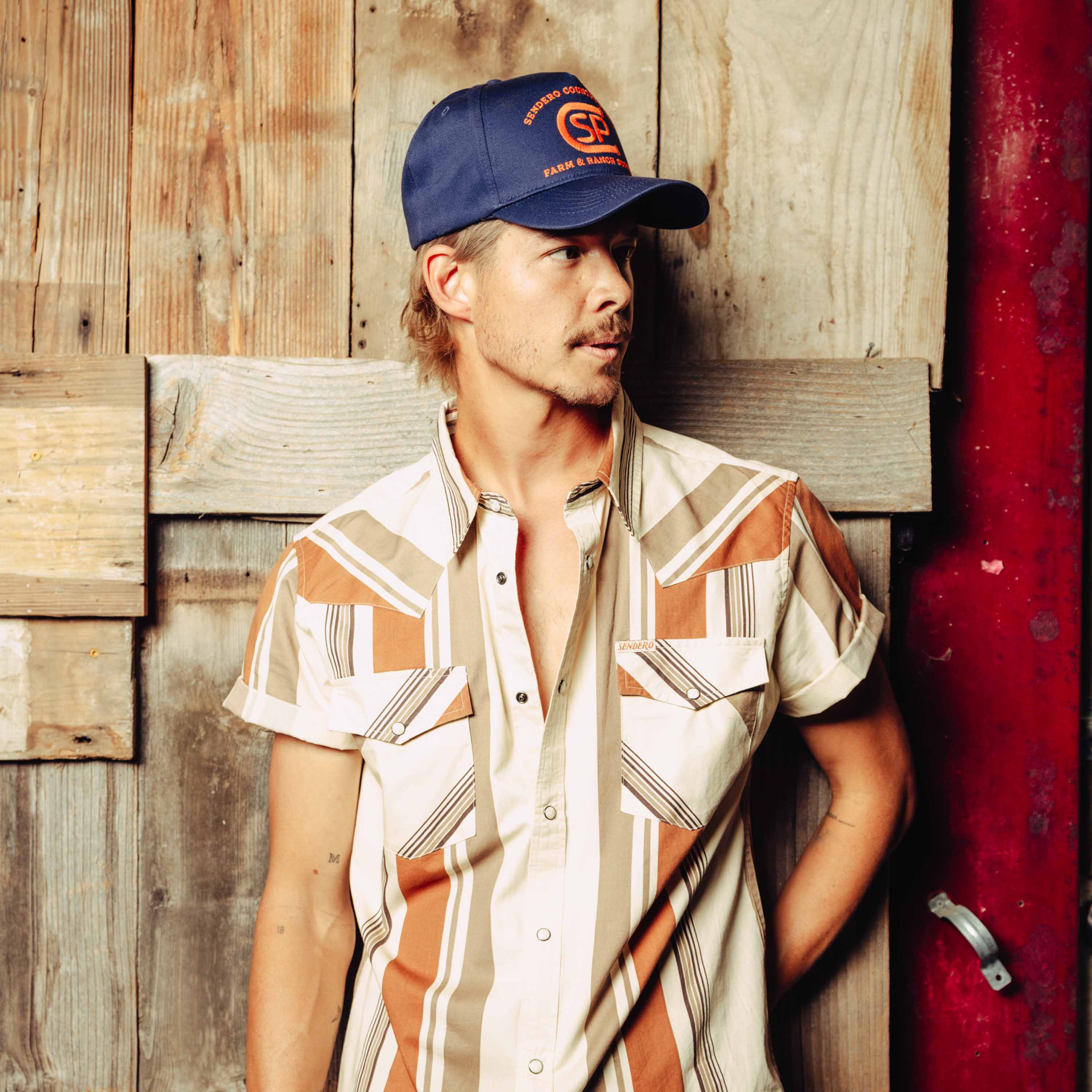 The Wyatt Pearl Snap Short Sleeve Print Shirt - Stagecoach Stripe