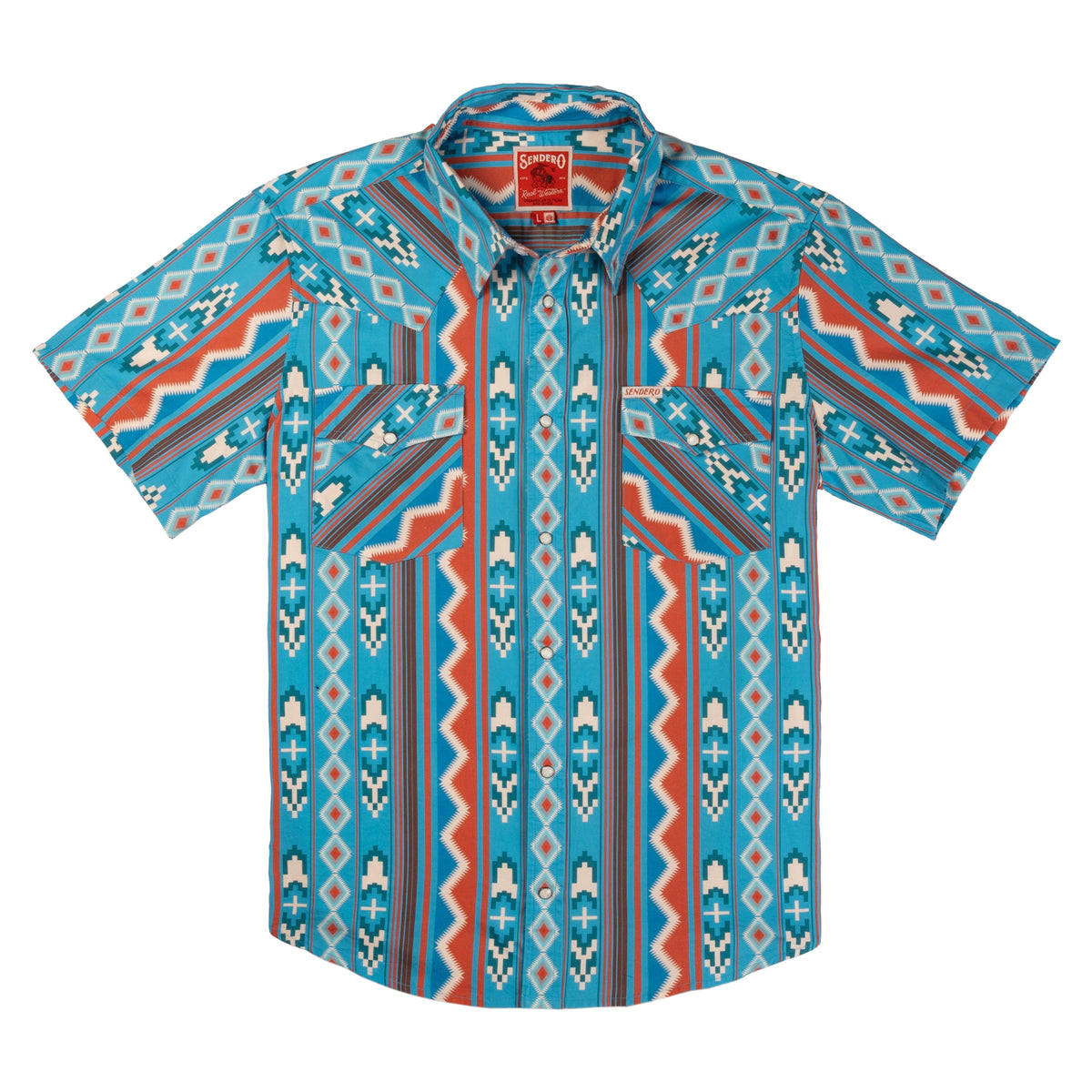 The Wyatt Pearl Snap Short Sleeve Print Shirt