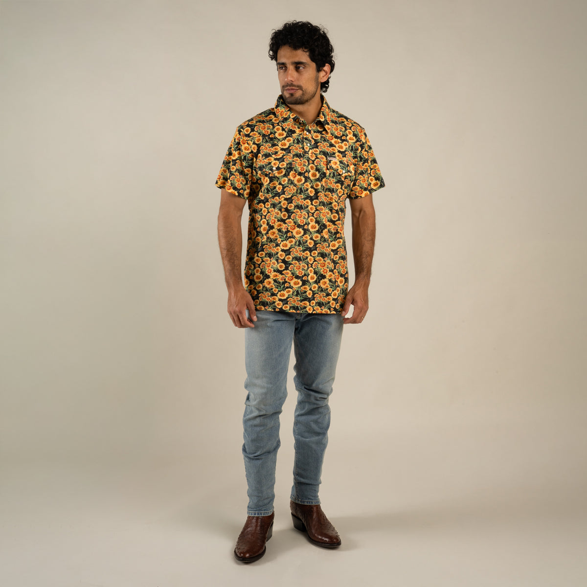 Cantina Pique Polo Short Sleeve Shirt - Firewheel - Charcoal